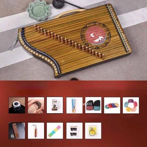 Small 21-strings Guzheng Beginners Professional Play Musical Instrument Portable - Picture 12 of 35
