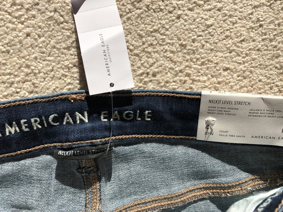 Jean Court Super Skinny American Eagle - Taille 2 Femme - Occasion Très Bon état - Coupe Ajustée