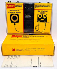 Vtg Kodak Carousel Sound Synchronizer Model 3 with Hard Case Manual and Box