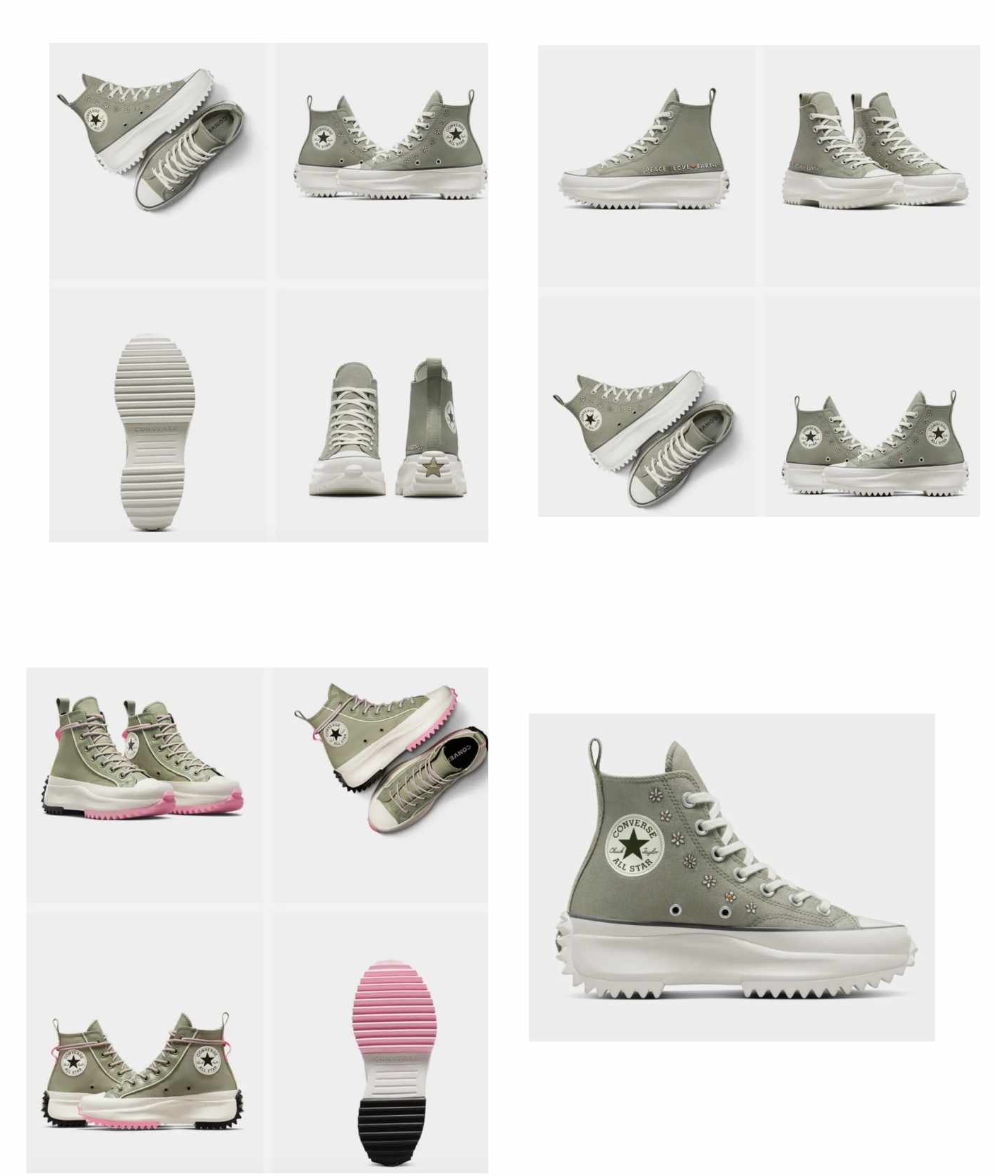 NEW Women's Converse Run Star Hike Utility Twist Shoes A08193C