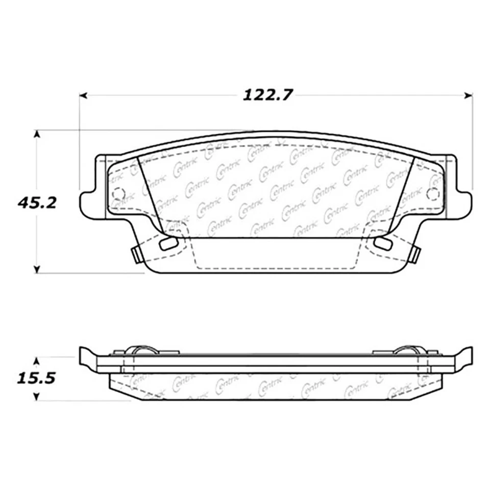 Pastillas de freno de cerámica para Cadillac SRX 2004 2005 2006 2007 2008 2009 Foto 2 de 4
