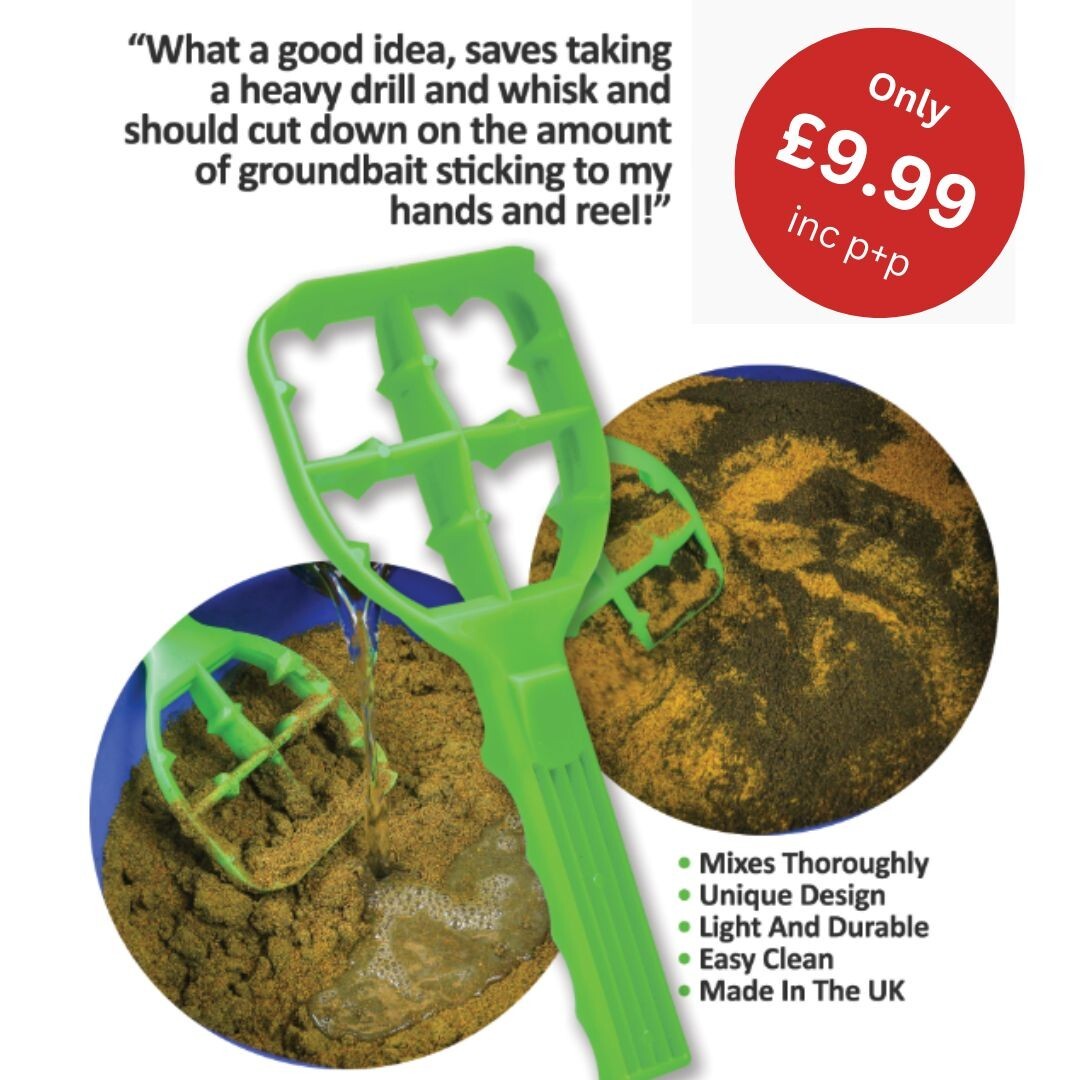 The Baitstir Fishing hand-held groundbait mixer for mixing bait (not  whisk)