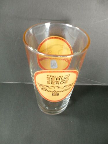 Budweiser Armed Forces Proud to Serve Those Who Serve Beer Shaker Drinking Glass
