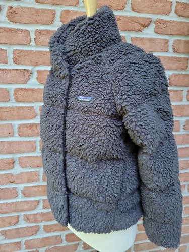 High Pile Fleece Down Jacket. Black 