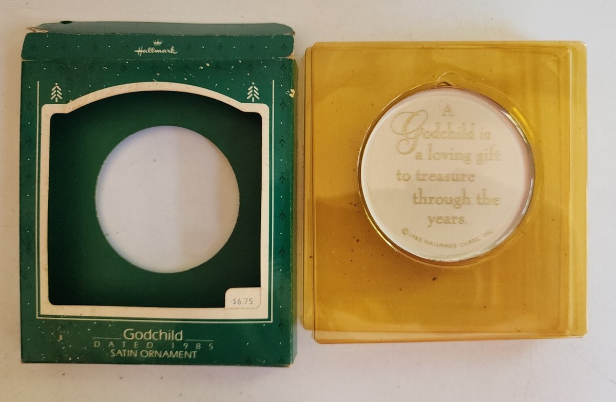 2024 Hallmark DATED Ornament - 'GODCHILD' - Made of Porcelain - New in Box