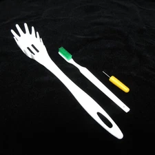 Ronco Popeil P400 Pasta Maker Machine Die Pick Cleaning Brush Serving Spoon NEW