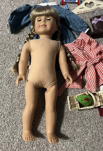 American Girl Kirsten Puppe riesiges 28-teiliges Set mit Box 18 Zoll Kätzchen & Kleidung - Bild 7 von 22