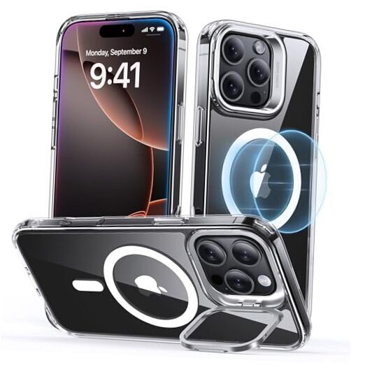 for iPhone 16 Pro Max Case, Compatible with MagSafe, Military-Grade Clear