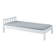 Struttura Letto Singolo 90x200 Bianco una Piazza Cameretta Bimbi Camera da Letto