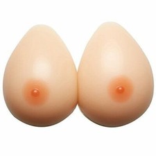 2x Silicone Breast Forms Self-adhesive Fake Boobs Crossdresser Bra Enhancers