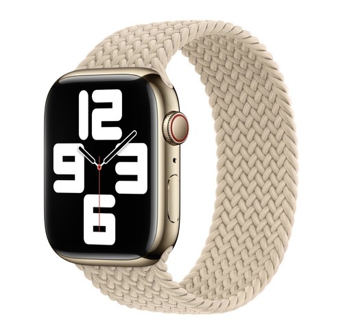 Oryginalny pasek Apple Watch pleciony solo pętla beżowy 41mm 40mm 38mm - NOWY - Zdjęcie 7 z 18