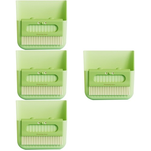  4 Pieces Reinigungsbesenset Praktischer Minibesen Und Kehrschaufel - Foto 9 di 12