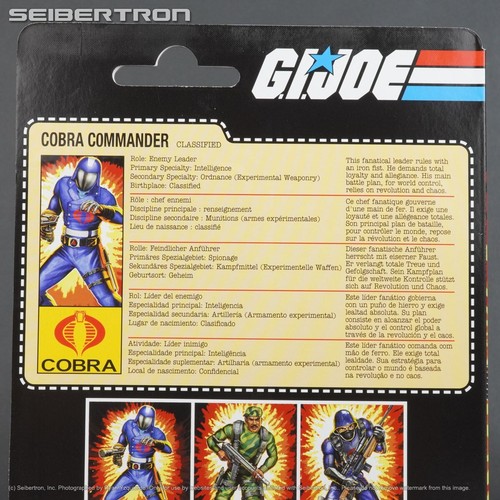 COBRA COMMANDER GI Joe Classified Series Retro Carded 6" action figure 2024 New - 第 5/7 張圖片