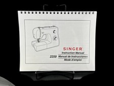 Manual de instrucciones de la máquina de coser Singer 2259 guía del usuario copia reimpresión