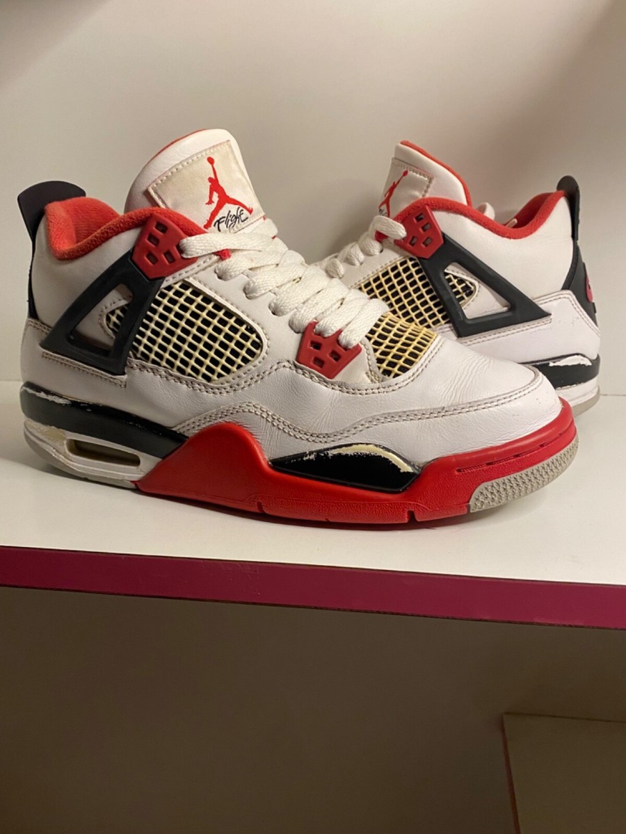 Nike Air Jordan 4 Retro OG 'Fire Red' GS Size 7us 408452-160 | eBay