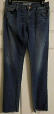 Girl's Crazy 8 Denim Blue Skinny Jeans Size 14 Girls Adjustable Waist 5 Pockets