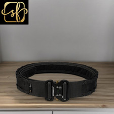 Black-S Tactical 2 Inch Combat Belt Quick Release Buckle MOLLE Hunting Sport Men