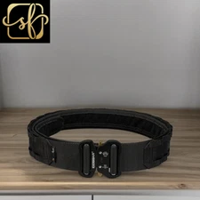 Black-S Tactical 2 Inch Combat Belt Quick Release Buckle MOLLE Hunting Sport Men