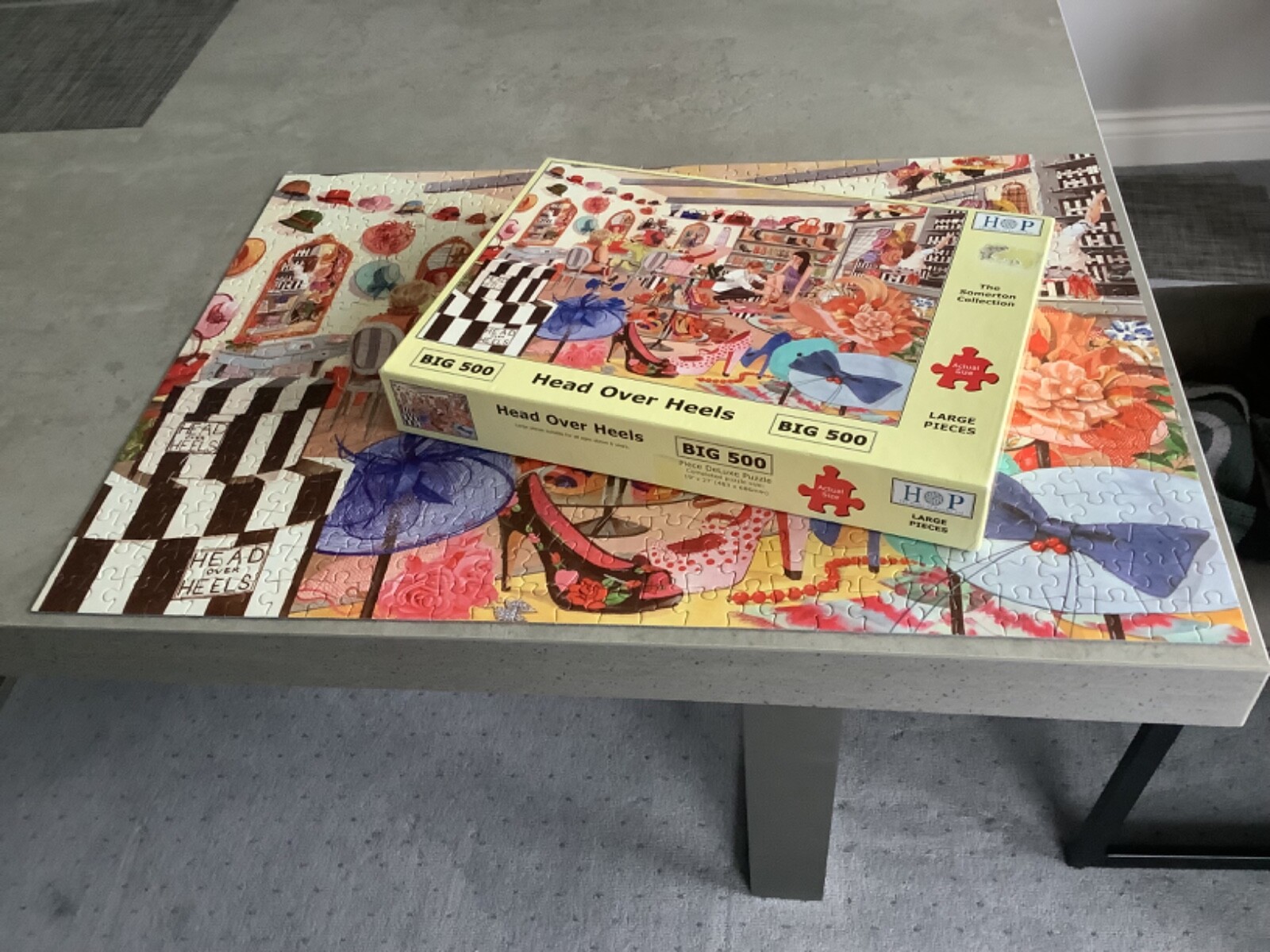 500 LARGE PIECE JIGSAW PUZZLE,HOP,HEAD OVER HEELS,GOOD CONDITION eBay