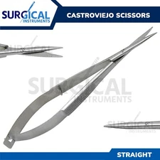 Castroviejo Scissors Ophthalmic Surgical Instruments Straight 4.5" German Grade