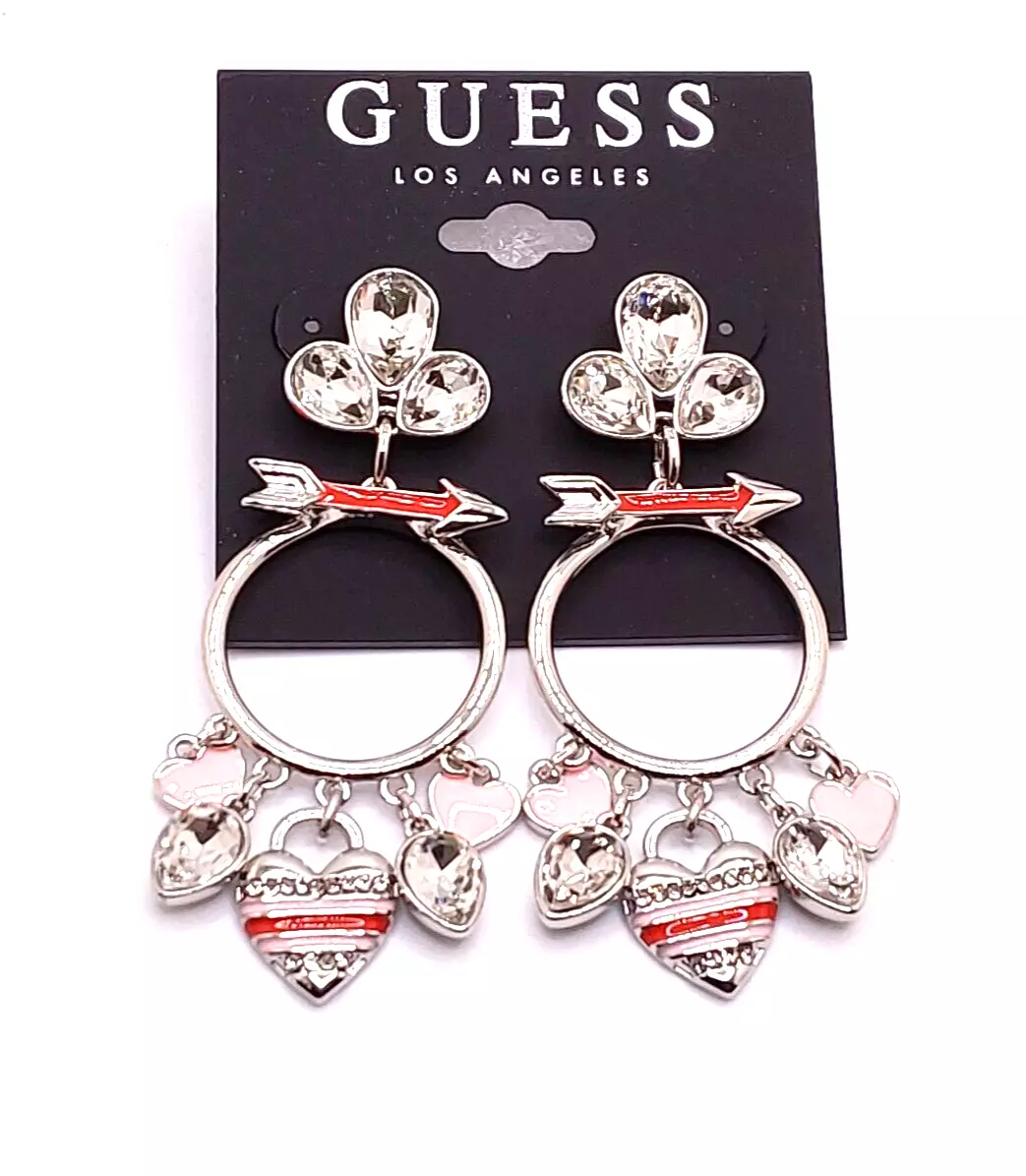 Guess hot sale silver earrings