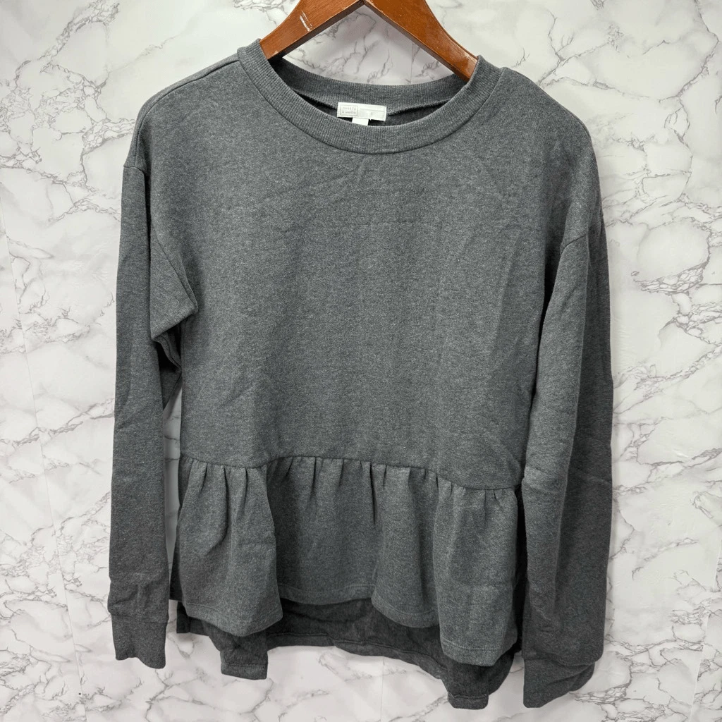 VETEMENTS Felpa donna Peplum 14th & Union taglia S nuova # G821