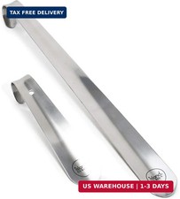 Island Genius Metal Shoe Horn Set of 2 16.5-Inch 7.5-Inch, Stainless Steel Sho