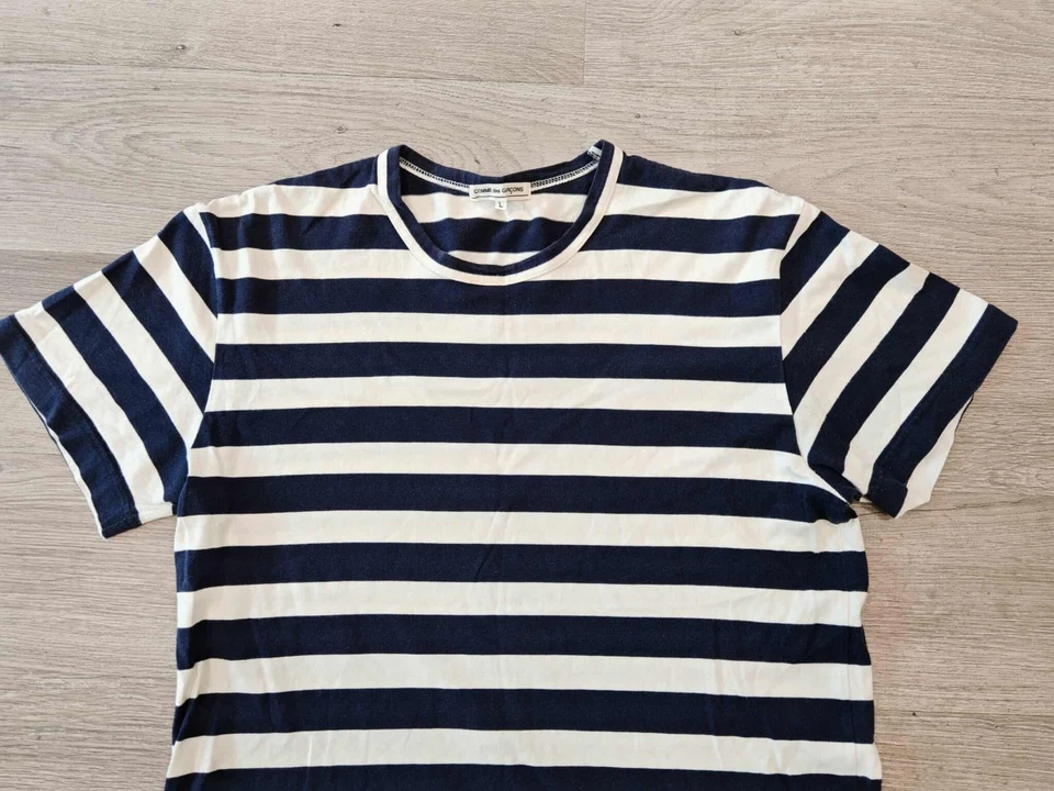 CAMISETA COMME DES GARCONS 2010 CLÁSICA A RAYAS L junya watanabe yohji yamamoto Foto 3 de 4