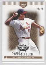 2007 Topps Triple Threads Gold 80/99 Scott Rolen #92 HOF 04br