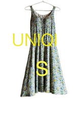 Uniqlo Floral Pattern Liberty Bra Top Dress White Green Good Condition