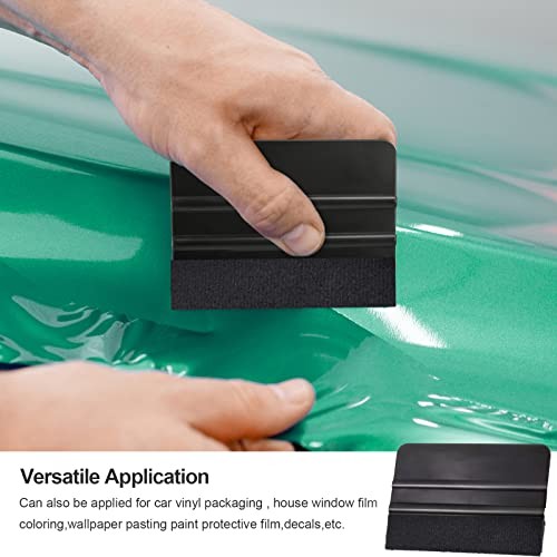  50pcs Vinyl Squeegee Bulk 4 Inch Car Vinyl Scraper Decal Applicator Black