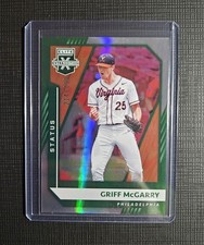 2021 Elite Extra Edition Griff McGarry Green Status Philadelphia 214/499 