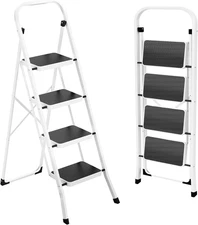 Step Ladder Folding Step Stool for Adults with Anti-Slip Pedal,330 Lbs Capacity 