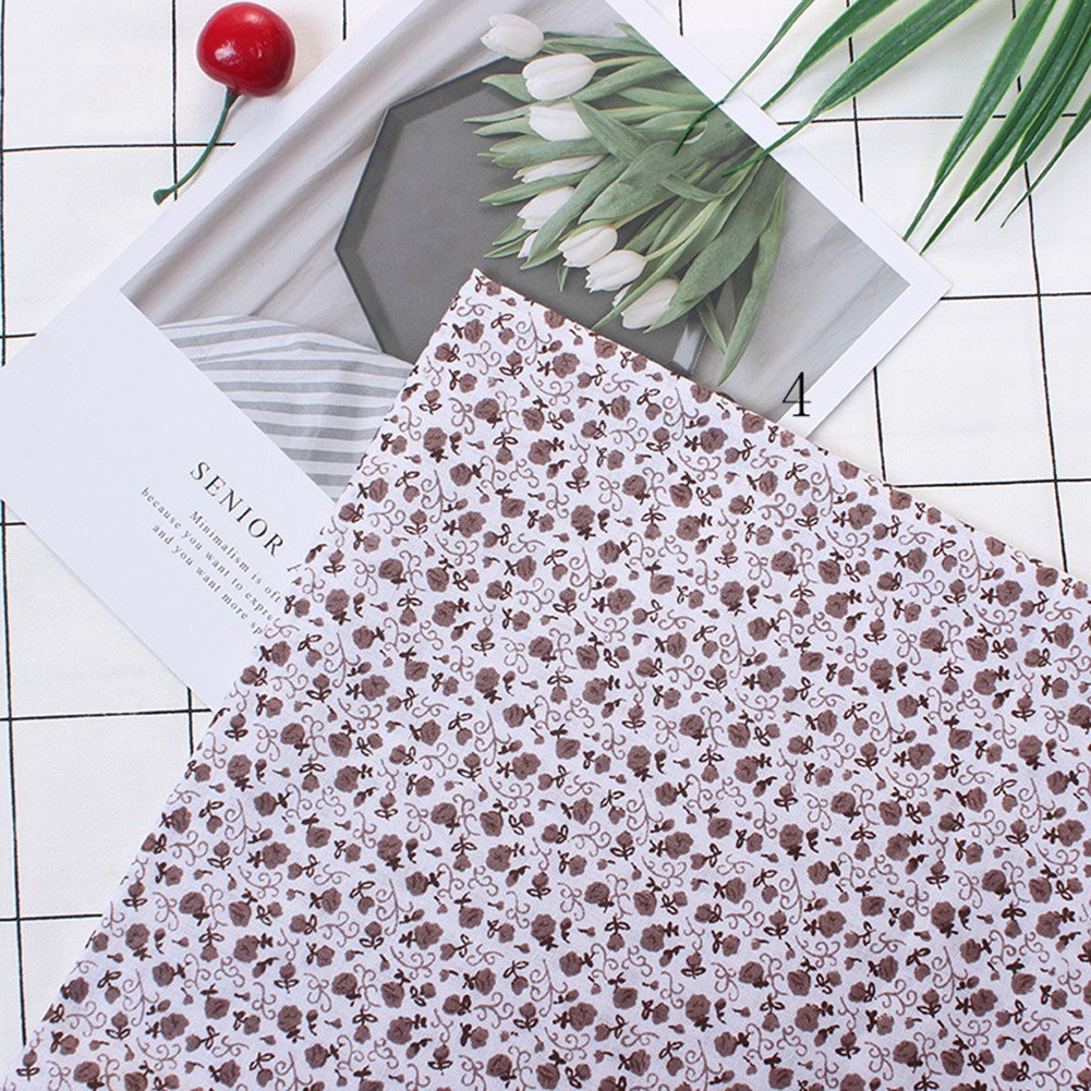 7pcs 25*25cm Cotton Fabric DIY Assorted Squares Pre Cut Bedding Kit Quarters