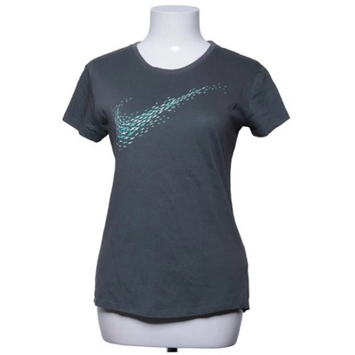 Nike Running, T-shirt, Größe: S, Grau/Grün/Mehrfarbig, Baumwolle/Polyester #FOA