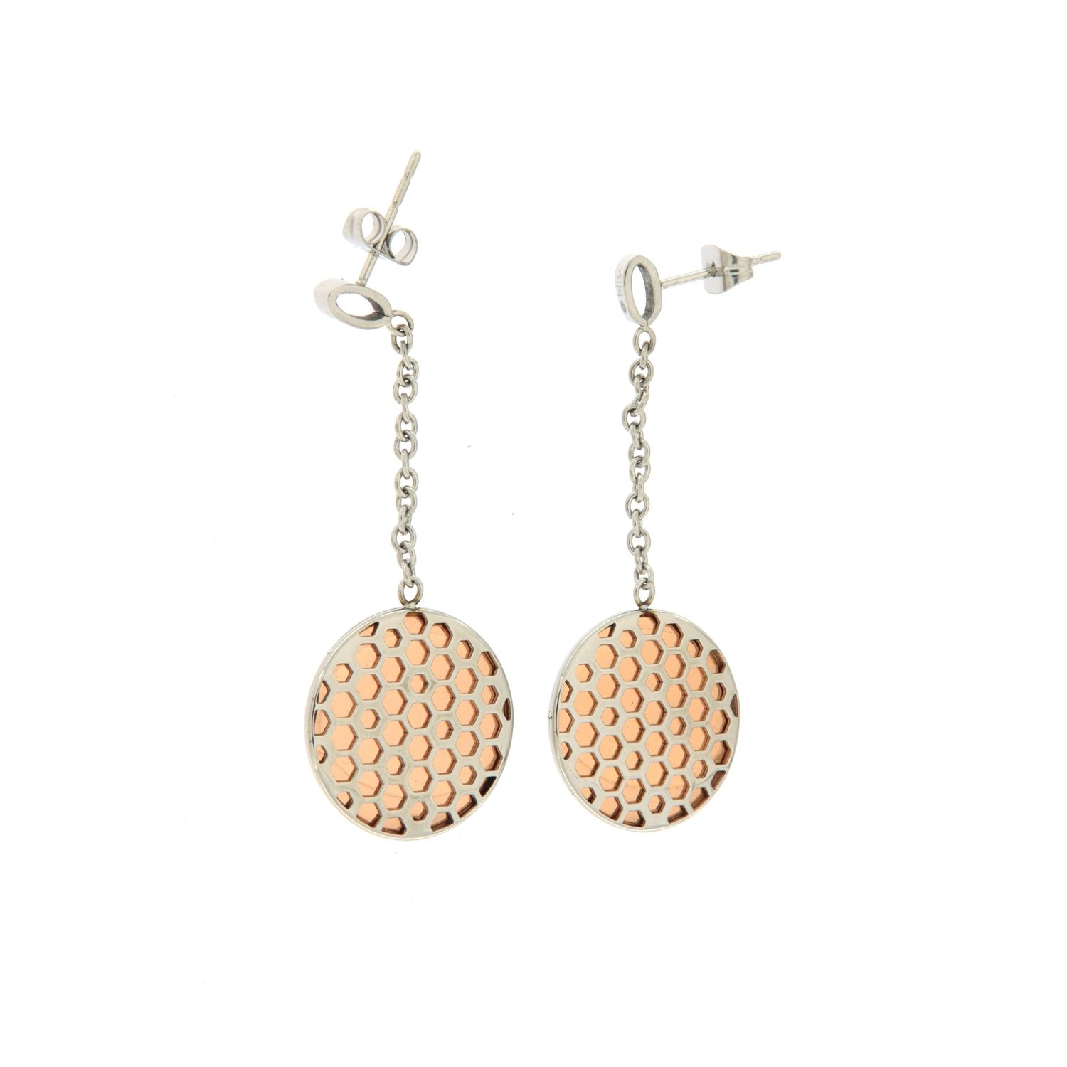 Boucles d'oreilles Bliss en acier : le bijou idéal du bureau aux sorties entre amies