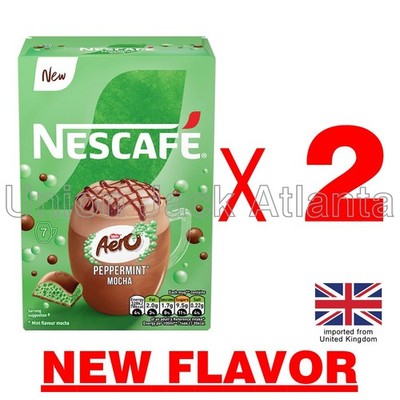 Nescafe Peppermint Mocha Latte  (7ct x 2 boxes) exp 03/2027