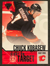 Chuck KOBASEW 2002-03 Pacific Private Stock Titanium Right On Target #3 Flames
