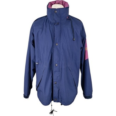 The North Face Jacket Large Stowaway 2 Gortex Men's Blue Vintage Walking Hiking