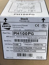 HPS Spartan Hammond Power Solutions Transformer PH100PG NEW in box
