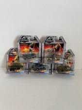 2017 Hot Wheels Jurassic World Character Cars Complete Set Of 5
