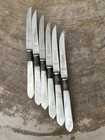 Mother of Pearl fruit knives with silver ferrules, Sheffield England — photo 2