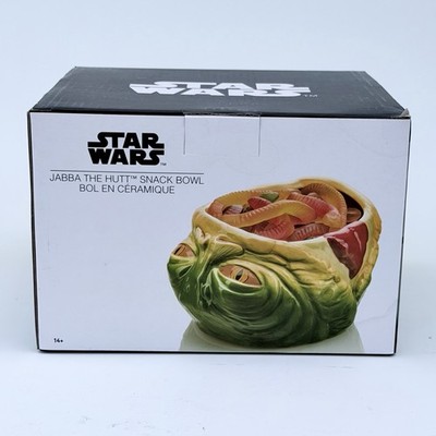 NEW ThinkGeek Star Wars Jabba the Hutt Head Ceramic Snack Bowl Dish Planter New