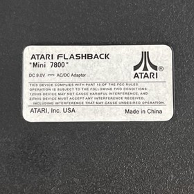 Atari Flashback Mini 7800 Console w/ 2 Controllers & Power Cables Manual  Tested