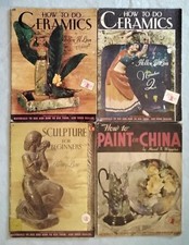 Vintage Walter T Foster Ceramics Sculpture Art Instruction 4 Book Lot