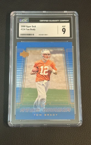 2000 Upper Deck Tom Brady RC CGC 9
