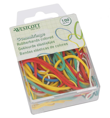 Westcott Gummibänder (E-10582 00) versch. Größen 20-70mm farbig sortiert