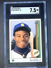 Ken Griffey Jr Baseball Grade 7.5 Rookie Sports Trading Cards & Accessories  for sale | eBay