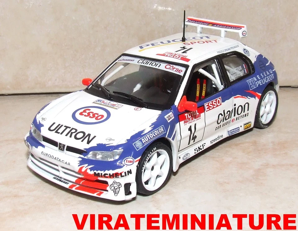 PEUGEOT 306 MAXI 2° TOUR DE CORSE 1998 FRANCOIS DELECOUR IXO ALTAYA AU 1/43 - Photo 1/1