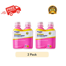 2 Pack x 2 Equate Upset Stomach Relief Bismuth Liquid Regular Strength 16fl oz